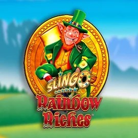 Slingo Rainbow Riches slot visual from Gaming Realms available on crazebets.eu